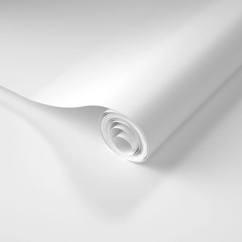 Unprinted roll of prepasted removable smooth